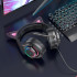 Навушники HOCO Cute cat luminous cat ear gaming headphones W107