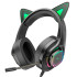 Навушники HOCO Cute cat luminous cat ear gaming headphones W107