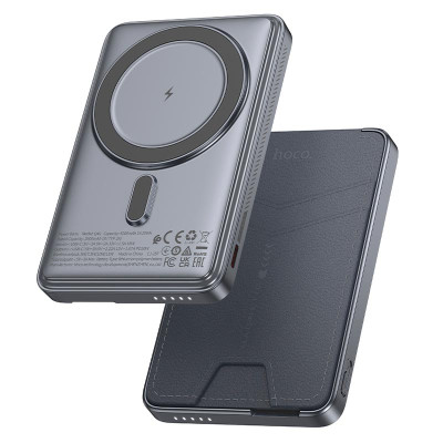УМБ HOCO Title magnetic power bank+card holder+phone holder Q46 5000mAh |1Type-C, 20W/3A, PD/QC|