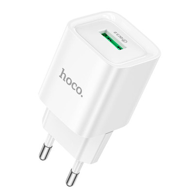 Адаптер мережевий HOCO Charm single port QC charger C145A |1USB, 3A, QC3.0|
