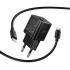 Адаптер мережевий HOCO C to C cable Ingenious PD charger set N65 |1USB/1Type-C, 20W/3A, PD/QC|