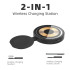 Зарядка Qi 2 in 1 Transparent Magnetic Wireless Charger Q4A |15W, Phone/AirPods|