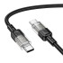 Кабель HOCO Spirit Type-C to Type-C transparent charging data cable U129 |60W/3A, 1.2M|