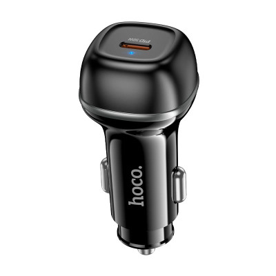 Адаптер автомобільний Hoco Rank single port Car charger Z58 |1Type-C, 30W/3A, PD30W/QC|