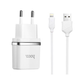 Адаптер мережевий Hoco Lightning cable C11 |1USB, 1А| Адаптер мережевий Hoco Lightning cable C11 |1USB, 1А|