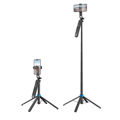 Селфі-монопод HOCO Handy aluminum alloy anti-shake live broadcast holder K22 |L 1.75m, BT|