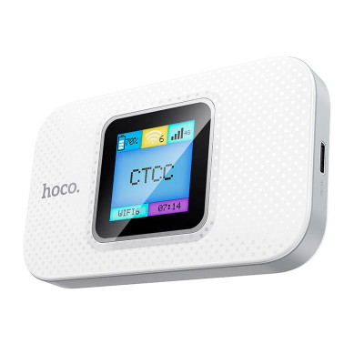 4G Портативный роутер HOCO Portable WiFi with display DQ12 (Europe Asia and Africa) |LTE, 150Mbps, 8h||
