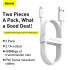 Кабель Baseus Micro USB Simple wisdom Data Cable Kit |1.5m, 2.1A| (2PCS-Set) (TZCAMZJ-02)