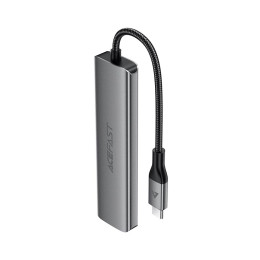 HUB адаптер ACEFAST USB-C 5-in-1 HUB docking station J16 |0.15m, 4K, PD90W, 5Gbps|