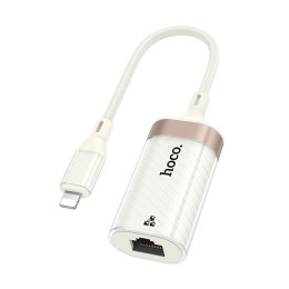 Перехідник HOCO Crystal Lightning ethernet adapter UA41A |0.145m, 100Mbps|