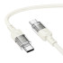 Кабель HOCO Spirit Type-C to Type-C transparent charging data cable U129 |60W/3A, 1.2M|
