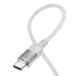 Кабель HOCO Spirit Type-C to Type-C transparent charging data cable U129 |60W/3A, 1.2M|