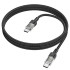 Кабель HOCO Spirit Type-C to Type-C transparent charging data cable U129 |60W/3A, 1.2M|