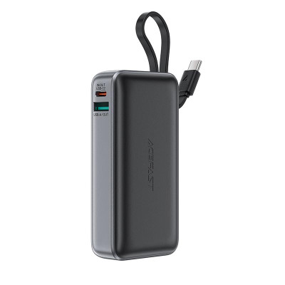 ACEFAST PD power bank with cable M7 10000mAh |1USB/1Type-C, 30W/3A, PD/QC|