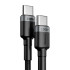 Кабель BASEUS Type-C to Type-C flash charging Cafule |2M, PD2.0 100W, (20V 5A)| (CATKLF-AL91)