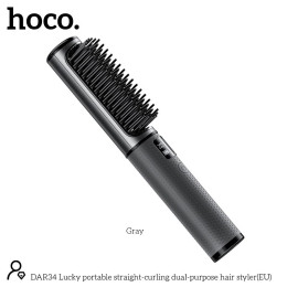 Електрична гребінець-випрямляч для волосся HOCO Lucky portable straight-curling dual-purpose hair styler DAR34