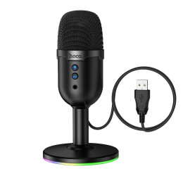 Мікрофон HOCO Bright USB desktop microphone L25 |USB2.0/3.0, RGB, 1,6m|