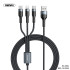 Кабель REMAX Combo Lightning / Micro USB / Type-C Sury 2 Series 3-in-1 Cable RC-070th |1.2m, 2A|