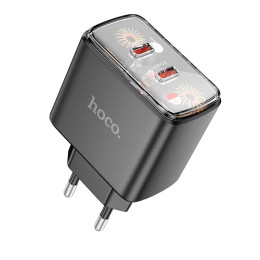 Адаптер мережевий Hoco Smart charger CS43A |2Type-C, 45W/3A, PD/QC| Адаптер мережевий Hoco Smart charger CS43A |2Type-C, 45W/3A, PD/QC|