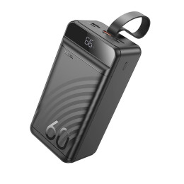 HOCO Element power bank with digital display J123C 60000mAh |3USB/Type-C/Lightning, QC/PD, 22.5W/2.4A|