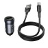 Адаптер автомобільний HOCO Energy single-port car charger Type-C set Z62 |1USB, 18W/3A, QC|