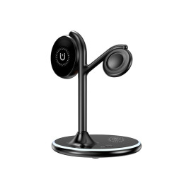 Зарядка Qi 3 in 1 Foldable Magnetic Wireless Charger X516 |15W, Phone/AirPods/iWatch|