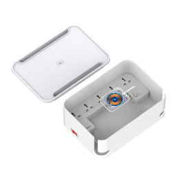 Подовжувач мережевий LDNIO Management Power Strip Box SN5310W |15W Qi/1Type-C/2USB, QC/PD, 5 Sockets, 30W/10A|