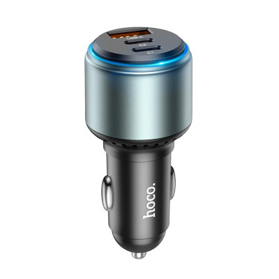 Адаптер автомобільний HOCO Galloper three-port Car charger NZ9 |1USB/2Type, 95W/3A, PD/QC|