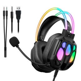 Навушники Onikuma wired gaming headphones X89 |3.5mm+USB, RGB|