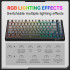 Клавиатура Onikuma (2.4G+Bluetooth+wired) With RGB Mechanical Keyboard 82 Keys G83 |ENG Layouts|