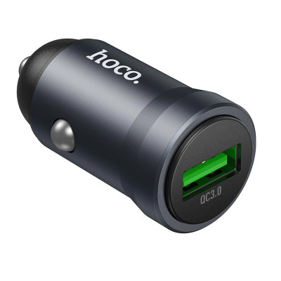 Адаптер автомобільний HOCO Energy single-port QC3.0 car charger Z62 |1USB, 18W/3A, QC|