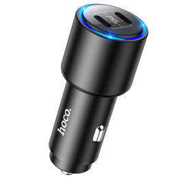 Адаптер автомобільний Hoco Clear way dual port PD Car charger NZ3 |2Type-C, 40W/3A, PD/QC|