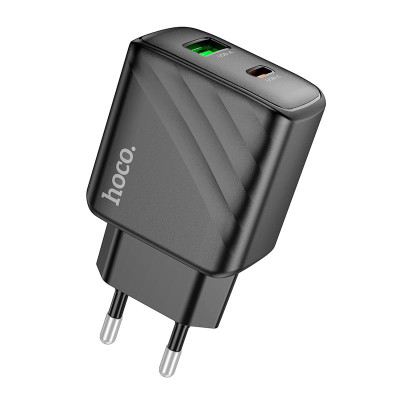 Адаптер мережевий HOCO Sunlight dual-port charger CS23A |1USB/1Type-C, 30W/3A, PD/QC|
