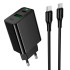 Адаптер мережевий HOCO C to C cable Leader charger set CS94A |1USB/1Type-C, PD/QC, 20W/3A|