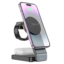 Зарядка Qi Motorcycle folding 3-in-1 magnetic wireless fast charger CQ3 |15W|