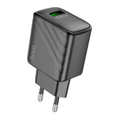 Адаптер мережевий HOCO Rich single port charger CS21A |1USB, 18W/3A, QC|