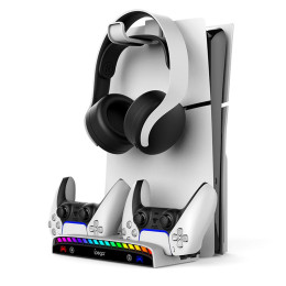 Док-станція Ipega Multi-functional Wall-mount Charge stand for PS5 Slim PG-P5S011 |RGB, 3xUSB 2.0|