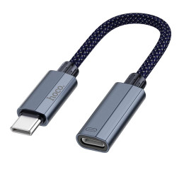Перехідник HOCO Type-C male to iP female charging and data adapter cable UA29A |3A, 0,15m|