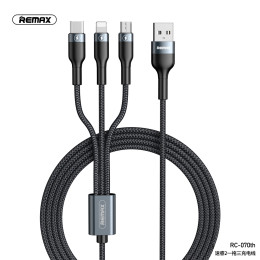 Кабель REMAX Combo Lightning / Micro USB / Type-C Sury 2 Series 3-in-1 Cable RC-070th |1.2m, 2A|