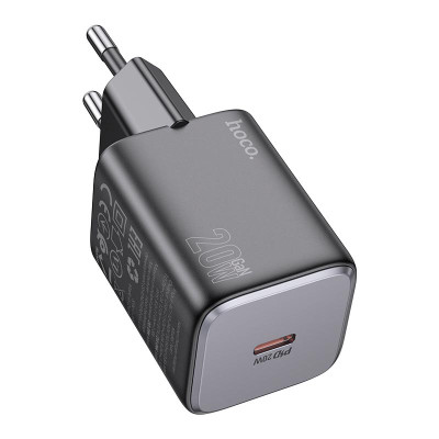 Адаптер мережевий Hoco Mighty single port charger N40 |1Type-C, 20W/3A, PD/QC|