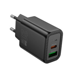 Адаптер мережевий HOCO Gentle charger N61 |1USB/1Type-C, 20W/3A, PD/QC| Адаптер мережевий HOCO Gentle charger N61 |1USB/1Type-C, 20W/3A, PD/QC|