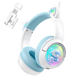 Навушники Onikuma Tri Mode cat ear headphones B5 |BT5.3/2.4G/Type-C, 55h, RGB|