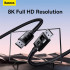 Кабель Baseus High Definition Series DP 8K to DP 8k Adapter Cable |1.5m, 240Hz|