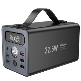 HOCO Distant multi-function power bank J138 60000mAh |3USB/2Type-C/DC12V, 22.5W/3A, PD/QC|