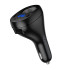 Адаптер автомобільний HOCO Correct three-port cigarette lighter car charger Z61 |2Type-C/1USB/1DC, 17W|