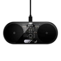 Зарядка Qi Baseus Digital LED Display 2in1 Wireless Charger Universal version |20W|