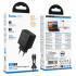 Адаптер мережевий HOCO C to C cable Profit single port PD charger set N83 |1Type-C, 40W/3A, PD/QC|