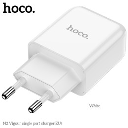 Адаптер мережевий HOCO Vigour N2 |1USB, 2.1A| (Safety Certified)