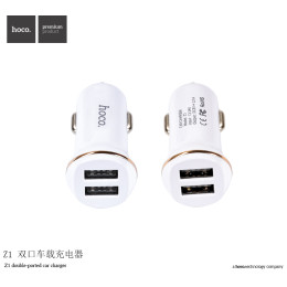 Адаптер автомобільний Hoco Z1 |2USB, 2.1А|