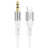 Кабель HOCO 3.5 mm to Lightning silicone digital audio conversion cable UPA22 |1M|